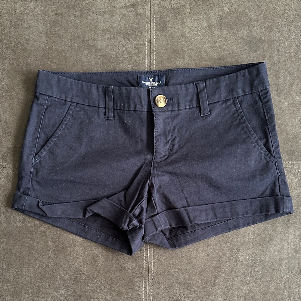 American Eagle Outfitters High Waist Navy Women's Shorts